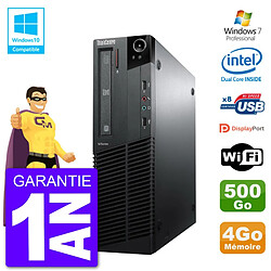 PC Lenovo ThinkCentre M82 SFF G640 RAM 4Go Disque Dur 500Go Graveur DVD Wifi W7 - Occasion