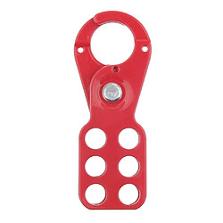 Hasp Lockout Tagout avec poignée enduite de PE, peut contenir jusqu'à 6 cadenas, 1 '' mâchoire