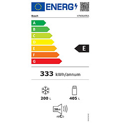 Réfrigérateur américain 91cm 605l no frost - kfn96apea - BOSCH