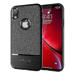 Universal Étui de shell de protection contre les amortisseurs doux pour Apple iPhone XR - noir