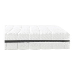 Avis Vente-Unique Ensemble 140 x 190 cm sommier coffre naturel clair + matelas mousse déhoussable ép.10cm - NASUS de DREAMEA