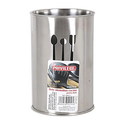 Totalcadeau Pot pour ustensiles de cuisine fabriqué en acier inoxydable Mesure - Ø 10 x 12 cm pas cher