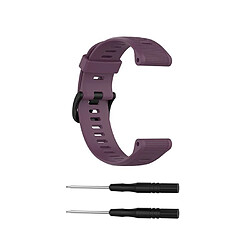 Bracelet de rechange compatible pour Garmin Forerunner 945/935 Fenix5 Quatix5 Sapphire Approach S60 Violet fonce