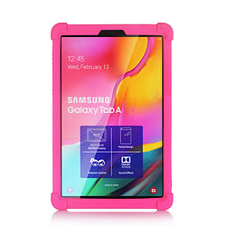 Coque en silicone souple avec béquille rose pour votre Samsung Galaxy Tab A 10.1 (2019) T515 T510