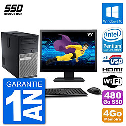 PC Dell 3010 MT Ecran 19" G2020 RAM 4Go SSD 480Go HDMI Windows 10 Wifi - Occasion