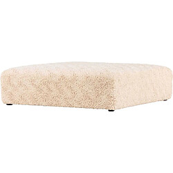 Avis Vind Pouf en tissu doux Frankie 100 x 100 x 30 cm.