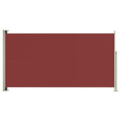 vidaXL Auvent latéral rétractable de patio 160x300 cm Rouge