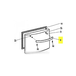 Hotpoint Poignee aluminium freezer 460x40 pour réfrigérateur ariston