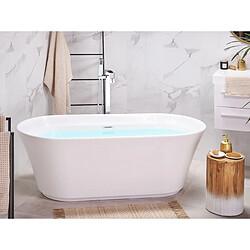 Beliani Baignoire îlot blanche 170 x 80 cm OVALLE