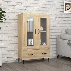 vidaXL Buffet haut Chêne sonoma 70x31x115 cm Bois d'ingénierie