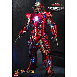 Hot Toys MMS618D43 - Marvel Comics - Iron Man 3 - Silver Centurion Armor Suit Up Version pas cher