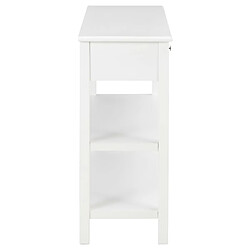 Maison Chic Commode Buffet - Meuble de rangement Blanc 110x35x80 cm MDF -GKD38068 pas cher