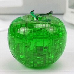 Avis Totalcadeau Puzzle 3D effet crystal en forme de pomme vert