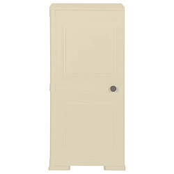 vidaXL Armoire plastique 40x43x85,5 cm design de bois blanc angora