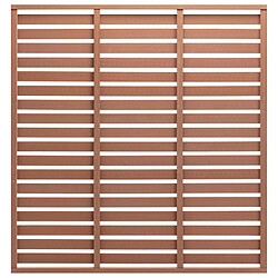 vidaXL Panneau de clôture WPC 180x180 cm Marron