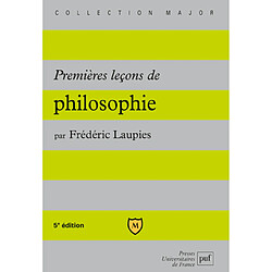 Premières leçons de philosophie - Occasion