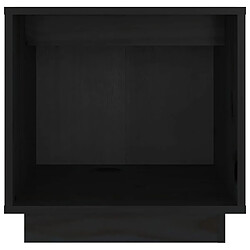 Avis vidaXL Table de chevet Noir 40x30x40 cm Bois de pin solide