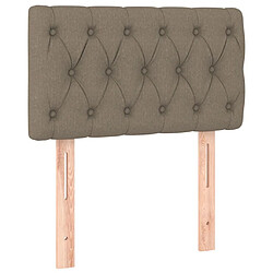 Acheter Maison Chic Tête de lit scandinave à LED,meuble de chambre Taupe 80x7x78/88 cm Tissu -MN55814