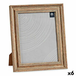 Gift Decor Cadre photo 26 x 2 x 31 cm Verre Bois Marron Cuivre Plastique (6 Unités)