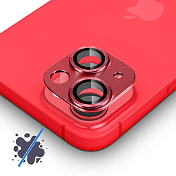 Avizar Film Caméra iPhone 14 et 14 Plus Verre Trempé + Alliage d'Aluminium Rouge pas cher