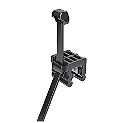 Hellermann Tyton Hellermann 156-0006 - 500 x Lanières de fixation pour bord de tôle 200 x 4.6 mm en PA66HS noir - T50ROSEC23