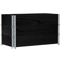 Acheter vidaXL Jardinière noir 100x50 cm bois massif de pin