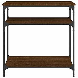 Acheter Maison Chic Table console | Meuble d'entrée | Table d'appoint chêne marron 75x29x75 cm bois d'ingénierie -GKD91388