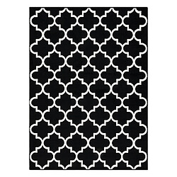 RUGSX BCF Tapis Morad TRELIS Treillis marocain - noir 120x170 cm