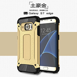 Wewoo Coque renforcée or pour Samsung Galaxy S7 Edge / G935 Armure Tough TPU + PC Combinaison