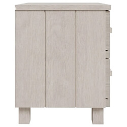 Acheter Maison Chic Table de chevet, Table de Nuit moderne, Blanc 40x35x44,5 cm Bois de pin massif