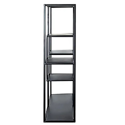 Avis Pegane Etagère murale en métal laqué noir - Longueur 60 x Hauteur 70 x Profondeur 18 cm