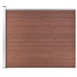 vidaXL Panneau de clôture WPC 175x146 cm Marron