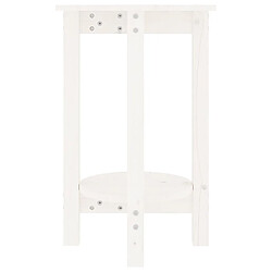 Acheter vidaXL Table basse Blanc Ø 40x60 cm Bois massif de pin