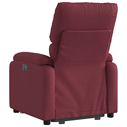 Acheter vidaXL Fauteuil inclinable rouge bordeaux tissu