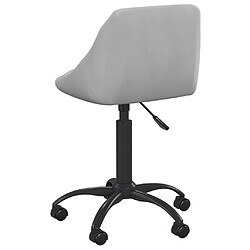 Acheter Helloshop26 Chaise fauteuil siège de bureau informatique étude clairvelours gris 02_0024024