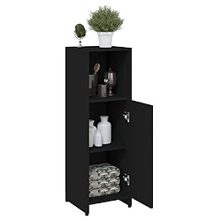 Acheter Maison Chic Armoire de salle de bain,Meuble de rangement,Meuble haut Noir 30x30x95 cm Aggloméré -GKD946300