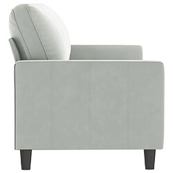 Acheter Maison Chic Canapé à 3 places,Canapé droit,Sofa de Salon,Banquette Gris clair 180 cm Velours -GKD826495