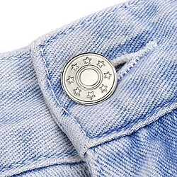 12x 17mm Boutons Jeans Réparation Goujons Pour Pantalon Jean Remplacer Silver Little Star