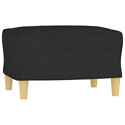 Maison Chic Ensemble de canapés 3 pcs avec coussins, Canapé droit Sofa pour Salon noir tissu -GKD864358 pas cher