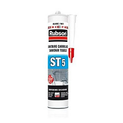 Mastic Silicone à l'eau ST 5 Rubson - 300ml - noir - 1998225