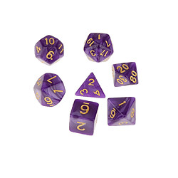 7X Polyhedral Dice 16mm For Dungeons And Dragons DND MTG Table Games Purple