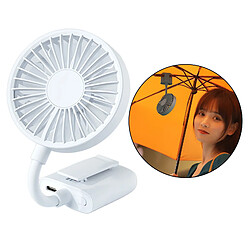 Avis Clip Fan Ventilateur De Bureau Silencieux 800mAh 3 Vitesses Buggies Bureaux Blanc