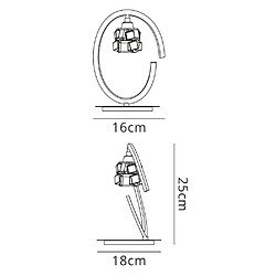 Luminaire Center Lampe de Table Ice 1 Ampoule G9 ECO, laiton antique