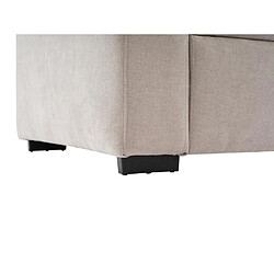 Vente-Unique Canapé 3 places convertible en tissu beige avec assise à mémoire de forme SOLDINA pas cher