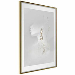 Paris Prix Affiche Murale Encadrée Jewelry is the Best Gift 30 x 45 cm Or