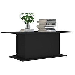 Avis Maison Chic Tabls basse,Table Console pour salon Noir 102x55,5x40 cm Aggloméré -MN84637