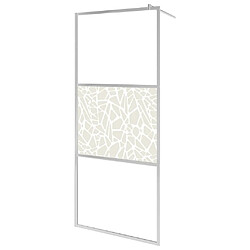 Maison Chic Paroi de douche | Écran de douche | Cloison de douche à l'italienne à verre ESG pierre 100x195 cm -GKD80646