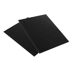 Acheter 2 pcs abs feuille modèle artisanat plaque 200 * 250 * 5 mm pour diy sable table scène noir