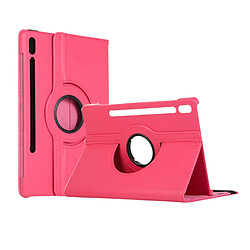 Xeptio Housse Samsung Galaxy TAB S9 FE rotative rose - Etui coque protection rotation 360 degrés - Accessoires pochette case