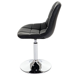 Avis Mendler 6x chaise de salle à manger Cascina, fauteuil pitovante, chrome ~ similicuir noir